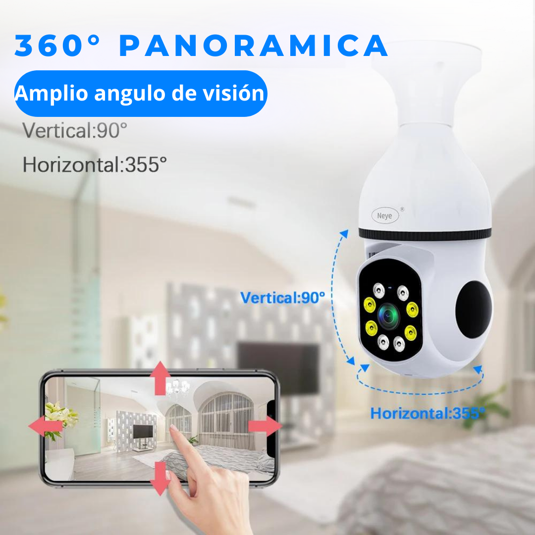 Bomby™ Videovigilancia remota con bombilla & micrófono 👁️