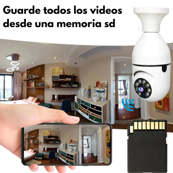 Bomby™ Videovigilancia remota con bombilla & micrófono 👁️